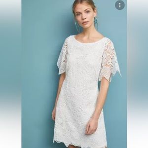 Anthropologie White Lace dress new with tags